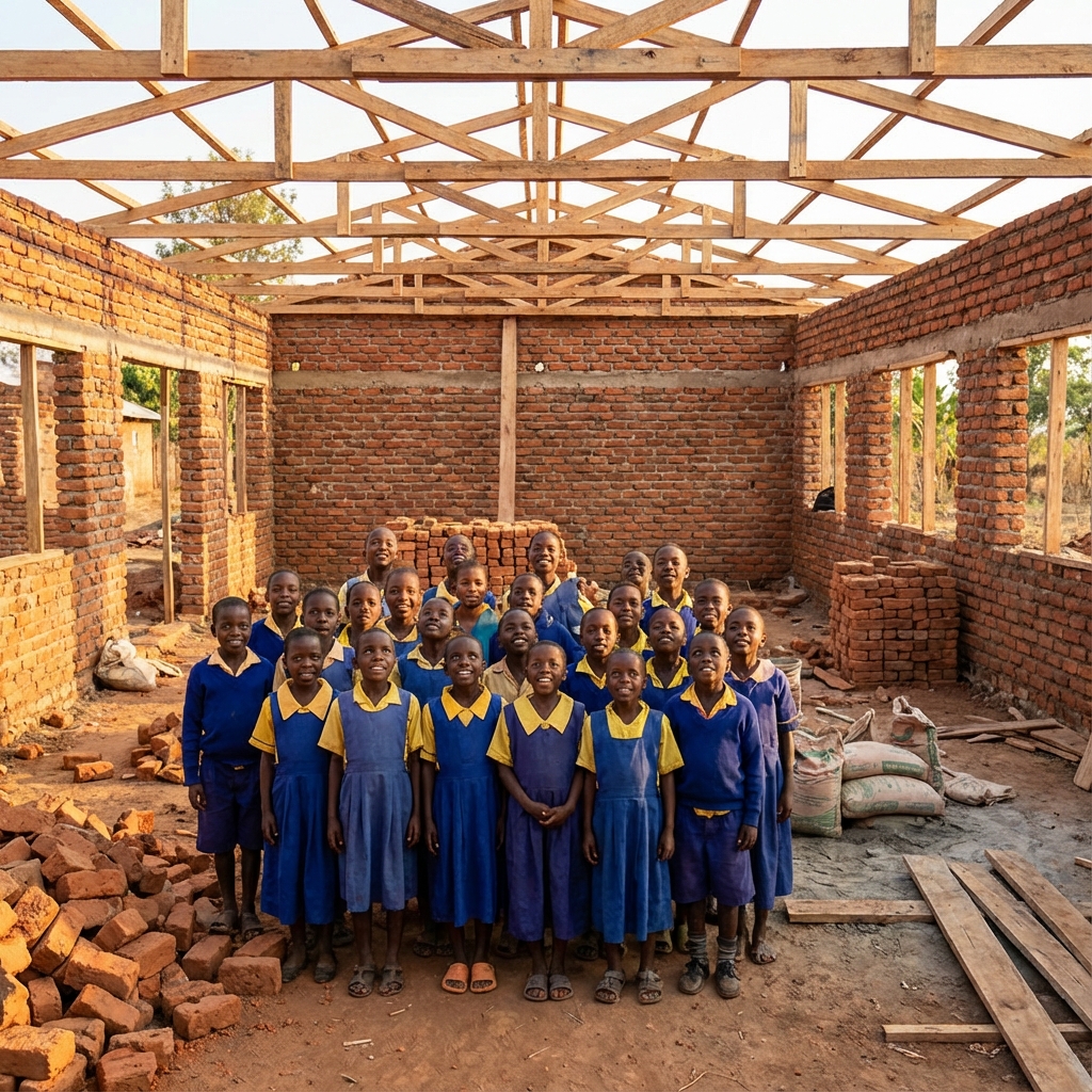 School building project in Kasese